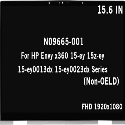 N09665-001 Screen Replacement for HP Envy x360 15-ey 15z-ey 15-ey0013dx 15-ey0023dx Series FHD 1920x1080 IPS LCD Display Touch Screen Digitizer Assembly Bezel with Control Board (Non-OELD)