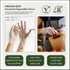 HOLY SCRAP! 100% Compostable Gloves MEDIUM - 100 Pack - Disposable Powder and Latex Free Gloves for Food Preparation, Cooking, Cleaning, Non-Toxic, Eco Friendly - BPI Certified, OK Compost Home view 2