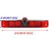 3rd Third Brake Light Backup Reverse Parking Rear View Camera Led/IR Light for GMC Savana Van and Chevy Express (2003-2016) (Camera+7IN) view 2