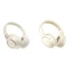 LORELEI B-C6 Wireless Over Ear Headphones (Beige White) & E5 Wired On Ear HeadphonesBeige White view 1