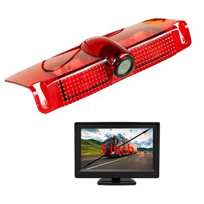 3rd Third Brake Light Backup Reverse Parking Rear View Camera Led/IR Light for GMC Savana Van and Chevy Express (2003-2016) (Camera+5IN)