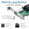 10Gb SFP+ PCI-E NIC with 20M OM3 LC to LC Fiber Patch Cable, Compare to Intel X520-DA1 Network Card, Single SFP+ Port, PCI Express X8, Support Windows Server/Linux/VMware view 3