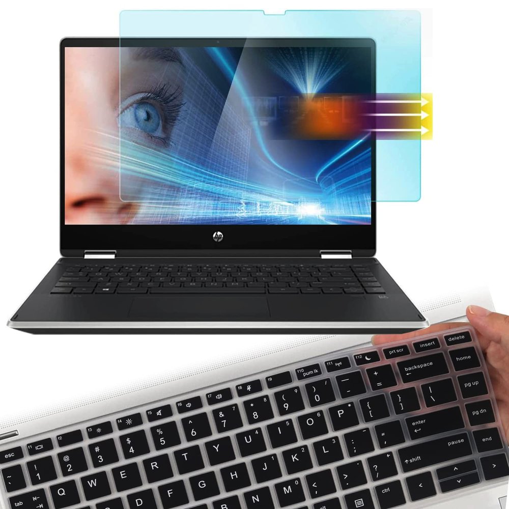 Anti Blue Light Anti Glare Screen Protector and Keyboard Cover for HP ProBook 440 G5 G6 G7 G8 / ProBook 640 G4 G5 /HP ProBook x360 440 G1