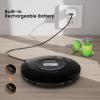 Portable CD Player with Headphone, Hernido Rechargeable CD Player for car, Compact CD Walkman with 5 EQ Sounds, AUX Output, Anti-Skip, CD Player for Home & Travel Discman Kpop Player view 2