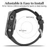 EZMVZKU 22mm Quickfit Sport Band for Garmin Fenix 8/8Pro 47mm/Fenix 7/7 Pro/6/6 Pro/5 Plus,Silicone Watchband Strap for Forerunner 970 965 955/Approach S70/quatix 8/tactix 8 47mm/Descent G2/G1 Solar view 4