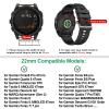EZMVZKU 22mm Quickfit Silicone Band Compatible with Garmin Fenix 8/8Pro 47mm/Fenix 7/7 Pro/6/6 Pro/5 Plus,Watchband for Forerunner 970 965 955/Approach S70/Tactix 8/Quatix 8 47mm/Descent G2/G1 Solar view 2