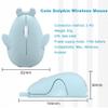 Samudgate Wireless Mouse, Cute Dolphin Shape 2.4 GHz USB Mute 1200DPI Optical Mice Portable Small Mouse for Travel, Office, Home, Laptop, Computer (Blue) view 4