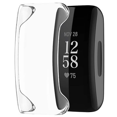 AceSoft Natural Tactility Shock Absorbing Lightweight Durable Back Protective Soft TPU Case Cover Skin Compatible with Fitbit Inspire HR
