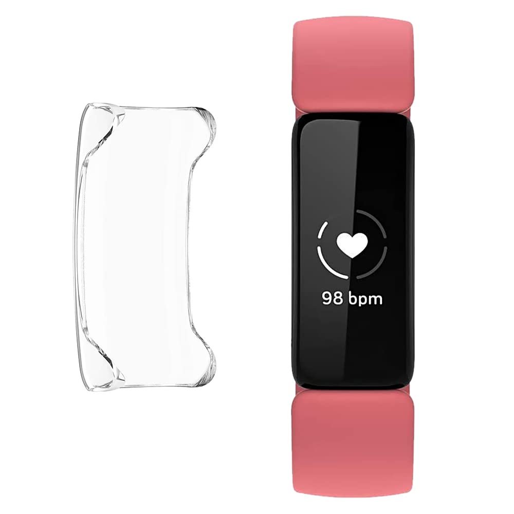 AceSoft Perfectly Fit Dustproof Portable Snap-On Back Protective Soft TPU Case Cover Skin Compatible with Fitbit Inspire 3