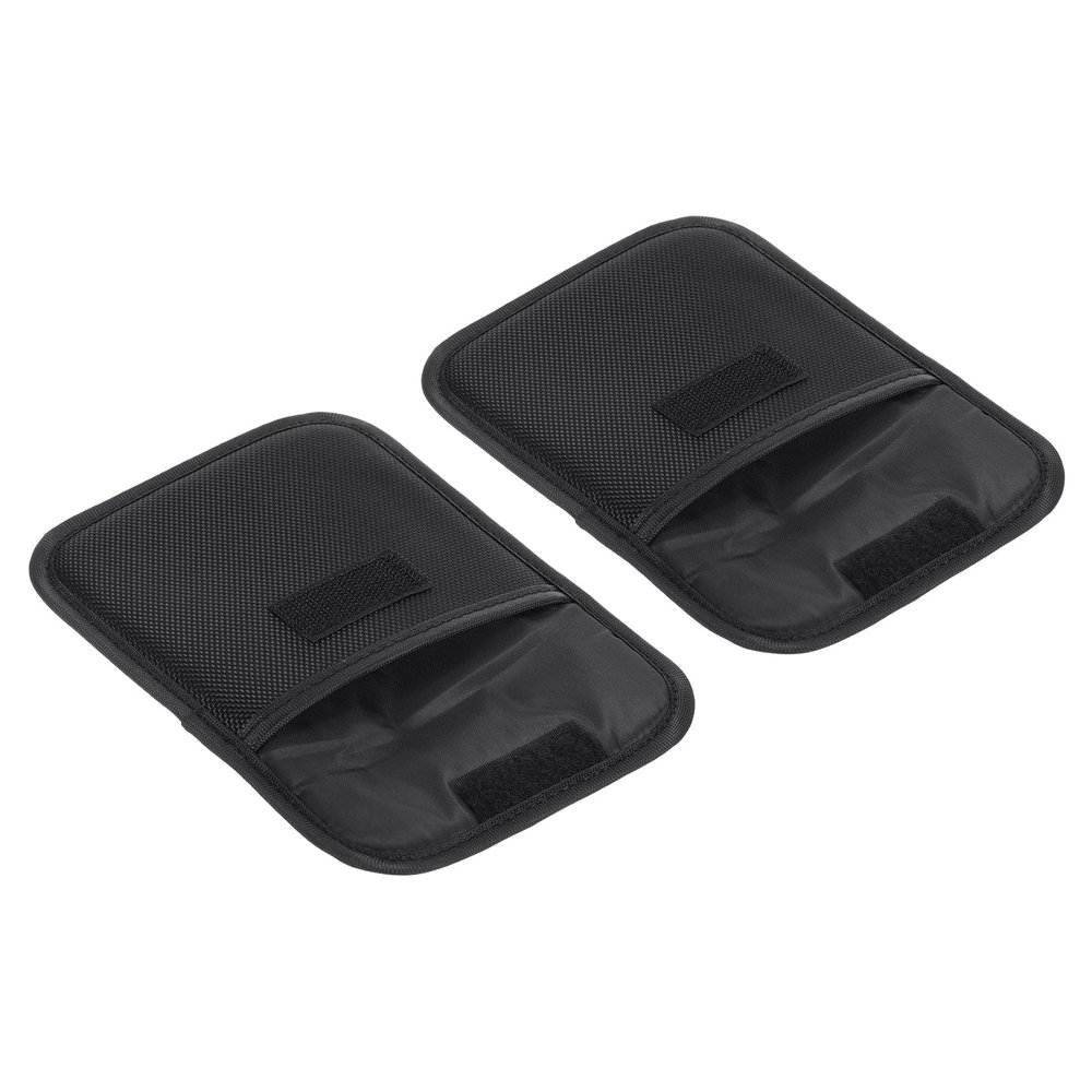 PATIKIL 120x120mm Lens Filter Case, 2Pcs Camera Filter Case Portable Lens Filter Pouch Photography Fit Camera Bag Coat Pocket Drone, Black