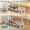 Under Desk Cable Management Tray 2 Pack, No Drill Cable Organizer With Clamp for Standing Desk, Easy to Install Cord Management System, No Damage Wire Organizer view 2