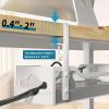 Under Desk Cable Management Tray 2 Pack, No Drill Cable Organizer With Clamp for Standing Desk, Easy to Install Cord Management System, No Damage Wire Organizer view 3