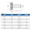 NORAZE 1-10pcs M3 M4 M5 M6 M8 M10 DIN653 GB835 Black Carbon Steel Flat Head Thumb Screw Hand Tighten Computer Screws (Color : Black, Size : 35MM_M6 5PCS) view 2