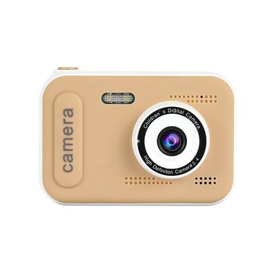 Namolit Kids Digital Camera, 1080P Kids Photo Camera Dual Lens 2.4" IPS Screen Photo Camera for Kids, Selfie Video Camera Photos Kids Gifts for Boys and Girls, Khaki