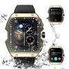 Smart Watch for Men (Make/Answer Call) 1.91 Curved Screen IP68 Waterproof Fitness Tracker Watch for Android iOS Phones 580mAH Military Smartwatch with Heart Rate Blood Oxygen Pressure Sleep Monitor view 1