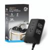 GE UltraPro Adapt 5-Outlet Surge Protector with USB Ports, 2 USB-A Ports, 2.4A, 3ft Braided Cord Power Strip Surge Protector, 560 Joules, Black, 73777 view 1