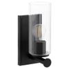 Quorum Lighting 540-1-59 Juniper Wall Mount, 1-Light 100 Watts, Matte Black view 2