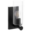 Quorum Lighting 540-1-59 Juniper Wall Mount, 1-Light 100 Watts, Matte Black view 3