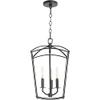 Quorum Lighting 6812-3-59 Mantle Entry Light, 3-Light 180 Total Watts, Matte Black view 2