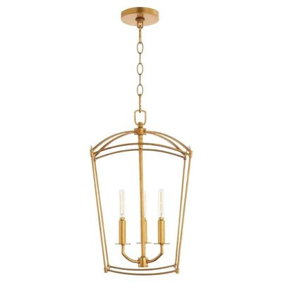 Quorum Lighting 6812-3-74 Mantle Entry Light, 3-Light 180 Total Watts, Gold Leaf