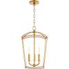 Quorum Lighting 6812-3-74 Mantle Entry Light, 3-Light 180 Total Watts, Gold Leaf view 2