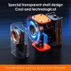 BSZHI Transparent Wireless Bluetooth Speaker Portable Mini Speaker with LED Colorful Lights Stereo Sound TWS Small Speakers for Office, Party Camping, Shower, Home, Travel view 2