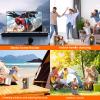 BSZHI Transparent Wireless Bluetooth Speaker Portable Mini Speaker with LED Colorful Lights Stereo Sound TWS Small Speakers for Office, Party Camping, Shower, Home, Travel view 4