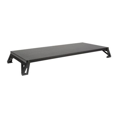 Allsop Lo Riser Monitor Stand, for 32" Monitors, 24" X 11" X 2" to 3", Black, Supports 30 Lb