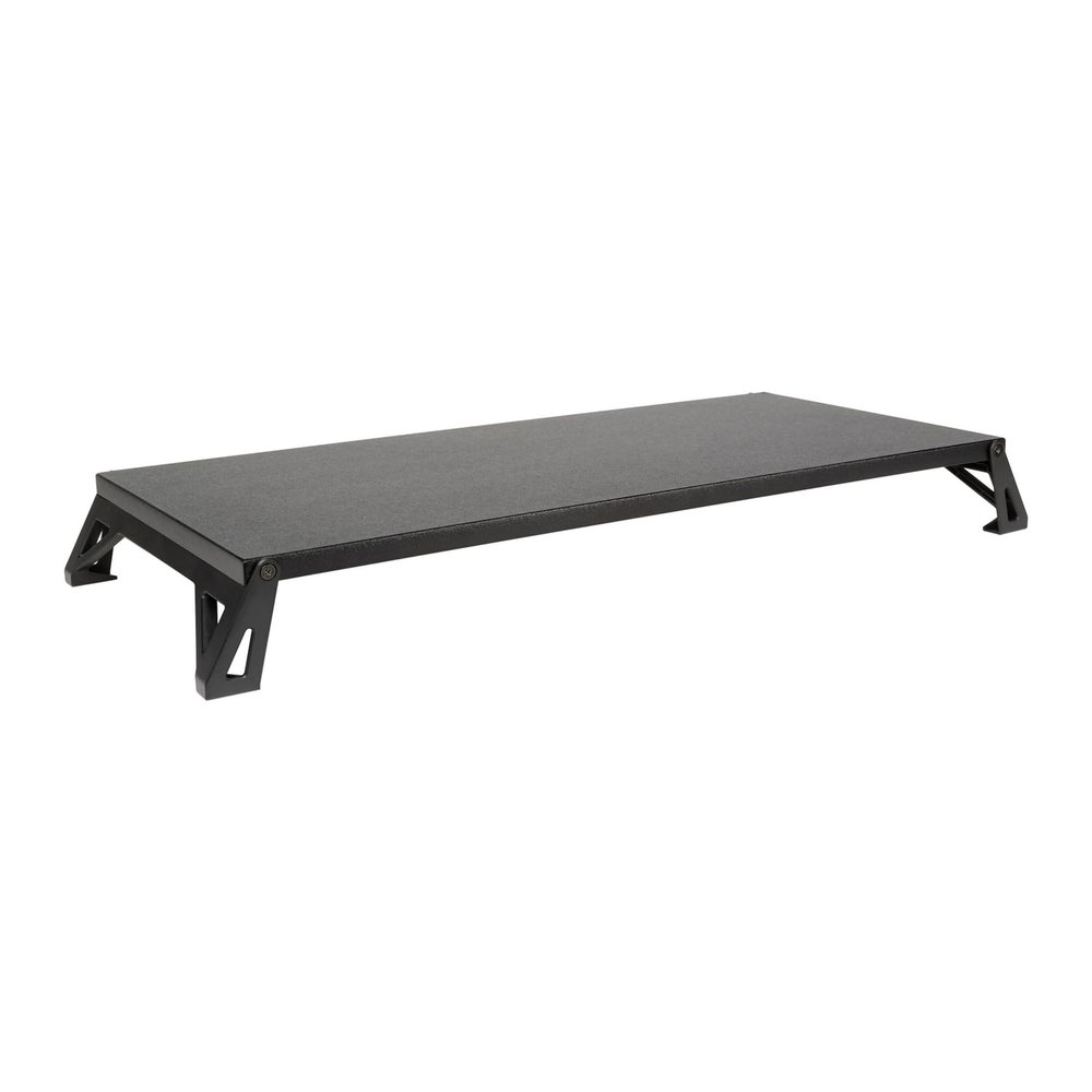 Allsop Lo Riser Monitor Stand, for 32" Monitors, 24" X 11" X 2" to 3", Black, Supports 30 Lb