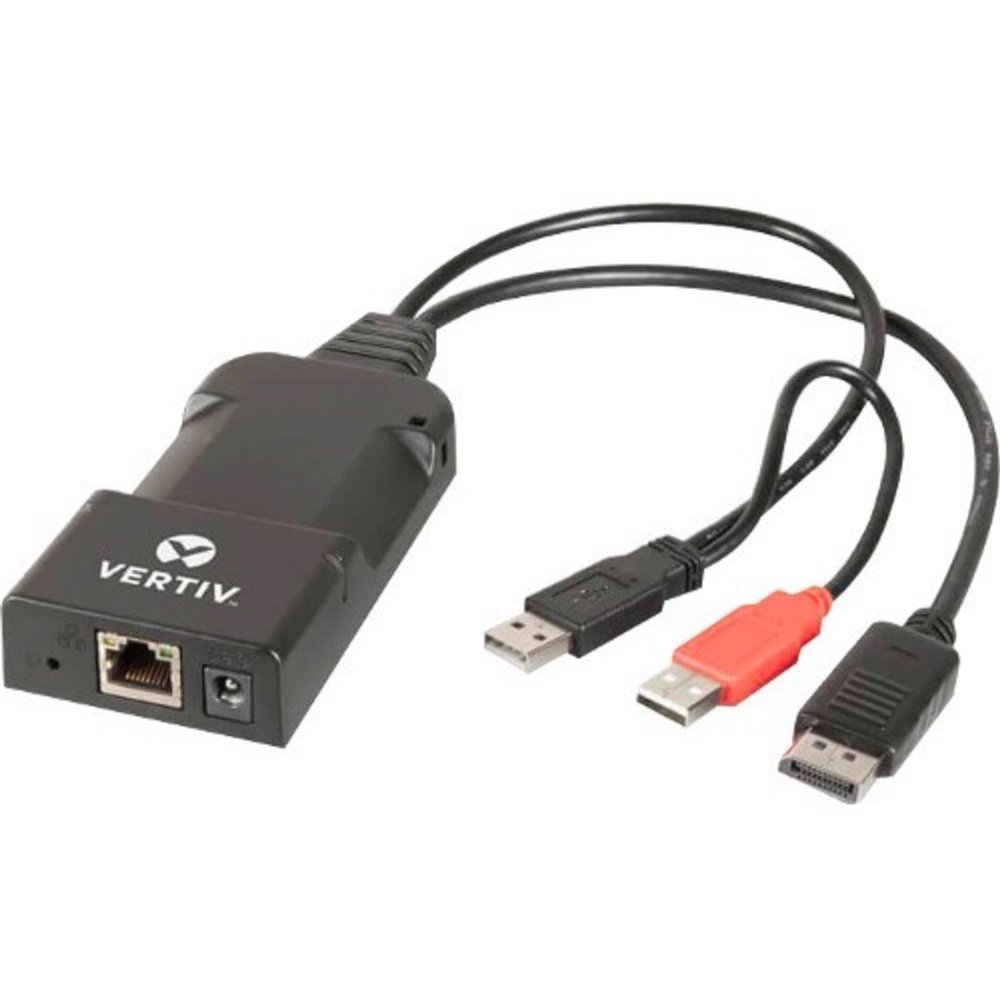 Vertiv AVOCENT 5160T Zero-U IP KVM Transmitter - WUXGA - 1920 x 1200 Maximum Video Resolution - 1 x Network (RJ-45) - 2 x USB - 1 x DVI - 5 V DC Input Voltage - Rack-mountable