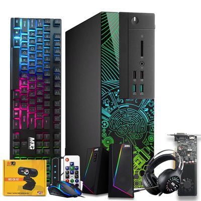Lumos 8 Gaming Desktop PC, Intel Core i5 6th Gen, GT 1030 2GB DDR5, 16GB RAM, 1TB SSD + 4TB HDD, RGB Kit, Windows 11 (Renewed)