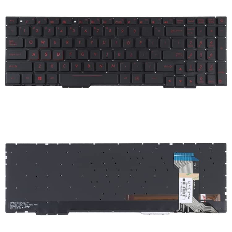 Yuchao Replacement Keyboards for Asus GL553VW ZX53V FX53VD ZX553 FX753 GL753 US Version Keyboard with Backlight Computer Accessories