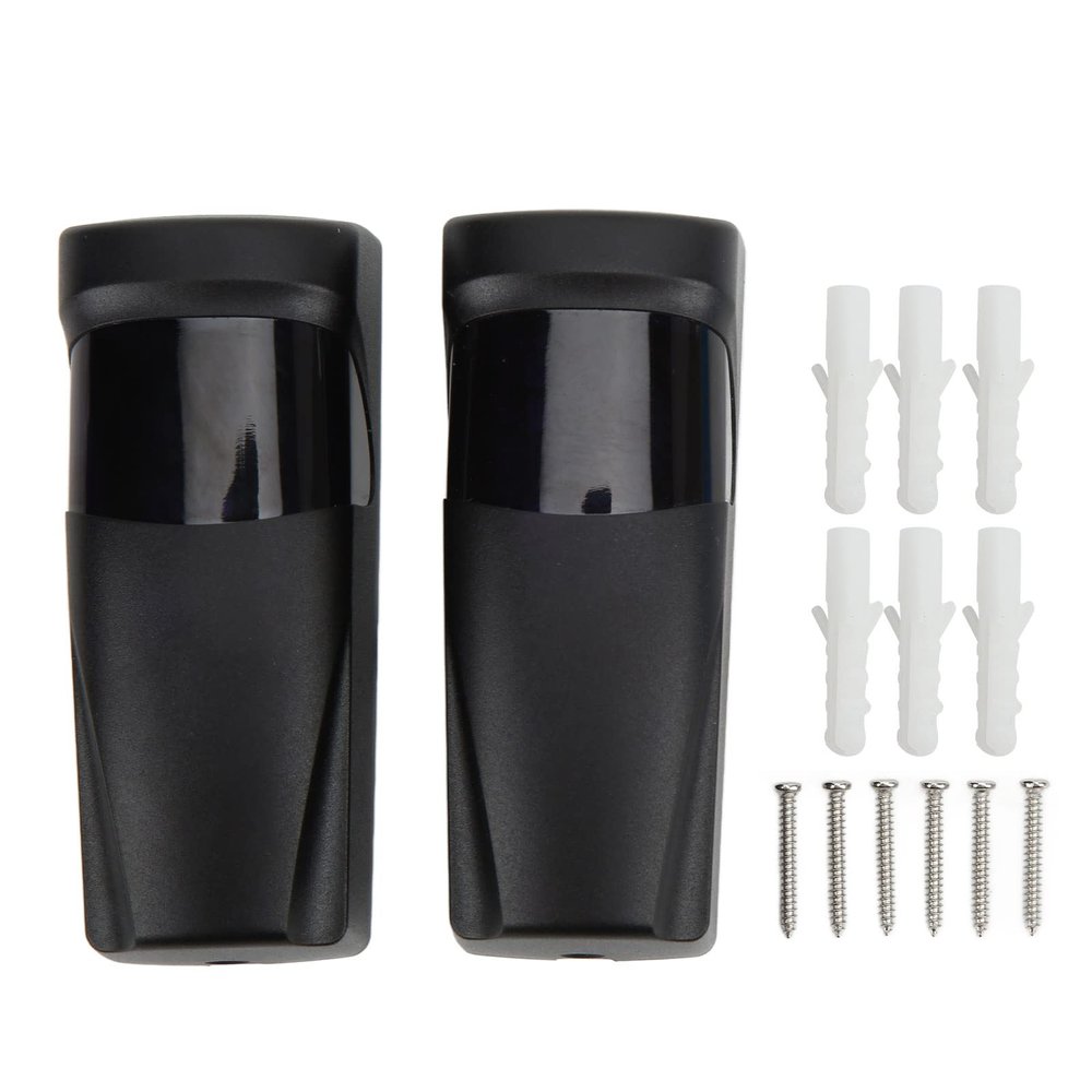 Beam Sensor 15m Active Infrared Beam Sensor Anti Theft Infrared Sensor Twin Photobeam Detectors for Gate Openers Access Control Security Alarm System