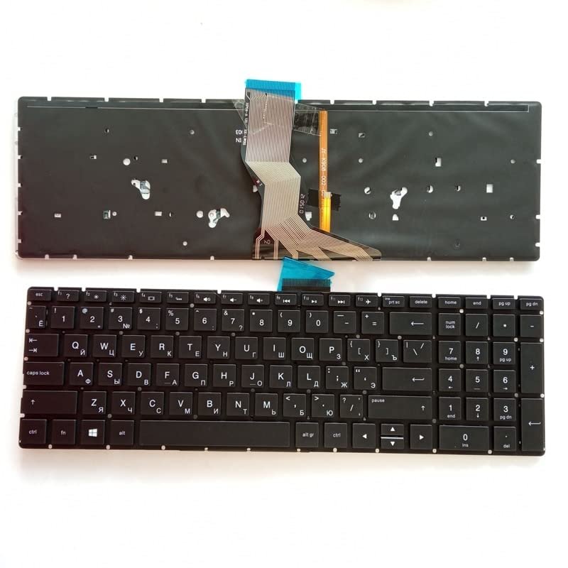 YANHAO [Laptop Keyboard] RU Keyboard for HP 15-BS 15-BW 15S-FQ 15S-DY 15-DY 15-BP 17-BS 17-AK 17-AR 250 255 G6 TPN-C129 925008-001 17-AE 17G-BR 17Q-BU [Easy Installation] (Color : RU Black Backlit)