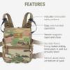 Marsupial Gear Standard Binocular Pack - Magnetic Bino Chest Harness Great for Quick One-Handed Access While Hunting with Storage Pockets, Wolf/Coyote, Medium view 4
