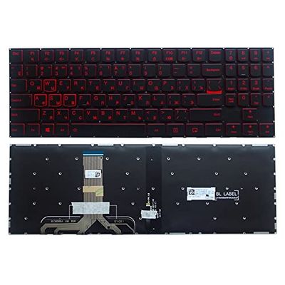 [Laptop Keyboard] RU Backlit Keyboard for Lenovo Legion Y520 Y520-15IKB Y720 Y720-15IKB R720 R720-15IKB 15IKB 9Z.NDKBN.D01 Y530-15 Y7000 Y7000P [Easy Installation] (Color : RED)