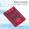 MX4SIO SIO2SD TF Card Reader Adapter for Memory Card, TF Adapter, Memory Card Adapter, Hand Made Stable Replacement Memory Card Reader for (Transparent Red) view 3