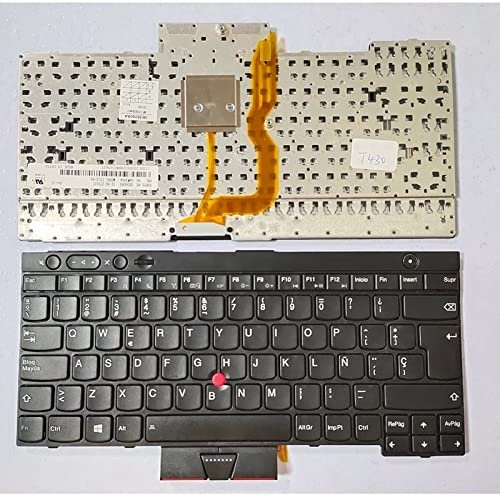 YANHAO [Laptop Keyboard] US/UK/FR/GR/IT/RU/SP/TR/JP New Keyboard for Lenovo ThinkPad L530 T430 T430S X230 W530 T530 T530I T430I 04X1263 04W3048 04W3123 [Easy Installation] (Color : SP)