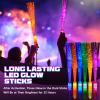 Lewtemi 60 Pack Glow Sticks Bulk Fiber Optic Wand Light Up Wands LED with 3 Flashing Models Included Batteries for Wedding Birthday 2026 Graduation 4th of July Party Favors Supplies(Bright Colors) view 3