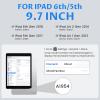 OYEEICE Keyboard Case for iPad 6th Generation 9.7 inch - 7 Color Backlit Detachable Wireless Keyboard, Upgraded Magnetic Cover with Pencil Holder for iPad Air 2nd Generation & iPad 6th/5th Gen - Black view 2