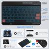 OYEEICE Keyboard Case for iPad 6th Generation 9.7 inch - 7 Color Backlit Detachable Wireless Keyboard, Upgraded Magnetic Cover with Pencil Holder for iPad Air 2nd Generation & iPad 6th/5th Gen - Black view 3