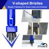 ITTAHO 12" Wide Floor Scrub and Grout Brush Set With Long Extendable Handle - Stiff Bristle Heavy Duty Cleaner for Tile, Deck, Garage, Kitchen, Bathroom view 2