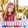 OSSZIT Classroom Kids Headphones Bulk 50 Pack Class Set of Headphones for Students Children Boys Girls Teen and Adult (10 Colors) view 2