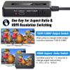 RCA Svideo to HDMI Converter, Support 4 : 3/16 : 9 Aspect Ratio Switch, 720P/1080P HDMI Output Switch, S-video AV RCA to HDMI converter for VHS/DVD/Wii/PS1/PS2/N64/NGC to Display on HDMI Screen view 2