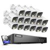 ANNKE Home Security System, 3K Lite 16 Channel Security Video Recorder with 16 3K Built-in Mic Cameras and 4TB Hard Drive, AI Human/Vehicle Detection for Home Business Surveillance view 1