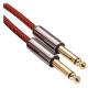 PIKETU Hengliang Store Cable Stereo 1/4" to Dual 1/4" Fit for Amplifier Sound Box Mixer Console 6.35mm TRS Jack Splitter Cable 1M 2M 3M 5M 8M (Size : 8meter) view 3