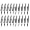 20 Pcs 3.5mm 1/8" Stereo Male Audio TRS Plated Jack Plug Adapter Connector USA view 1