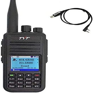 TYT MD-UV380 MD-380 DMR Digital Radio VHF/UHF Walkie Talkie Handheld Two Way Radio with Programming Cable