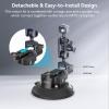 SMALLRIG 4" Camera Suction Mount with Ball Head Magic Arm, Car Mount for Lightweight Camera/Action Camera/Phone, Air Pump Vacuum Suction Cup, Max Load 3kg/6.6 Pound - 4236 view 2