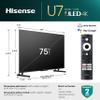 Hisense 75-Inch Class U7 Series Mini-LED ULED 4K UHD Google Smart TV (75U7K) - QLED, Native 144Hz, 1000-Nit, Dolby Vision IQ, Full Array Local Dimming, Game Mode Pro, Alexa Compatibility view 3